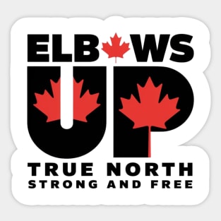 Elbows-Up Sticker
